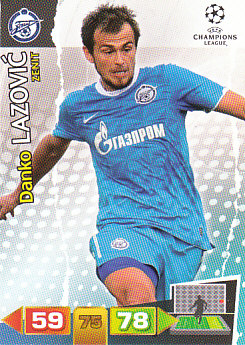 Danko Lazovic Zenit Petersburg 2011/12 Panini Adrenalyn XL CL #275